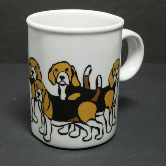 Marc Tetro Coffee Tea Mug Beagles Dogs Danesco Montreal Canada - Picture 5 of 5